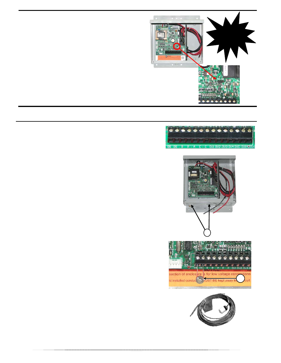 Transmit mode low voltage connections, Transmit/receive select jumper | Steffes Transceiver User Manual | Page 16 / 28