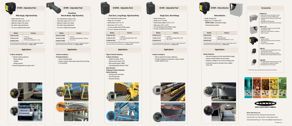 Accessories | Banner R-Gage QT50R User Manual | Page 4 / 6