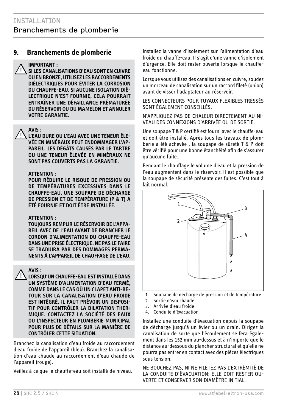 STIEBEL ELTRON SHC 4 User Manual | Page 28 / 36