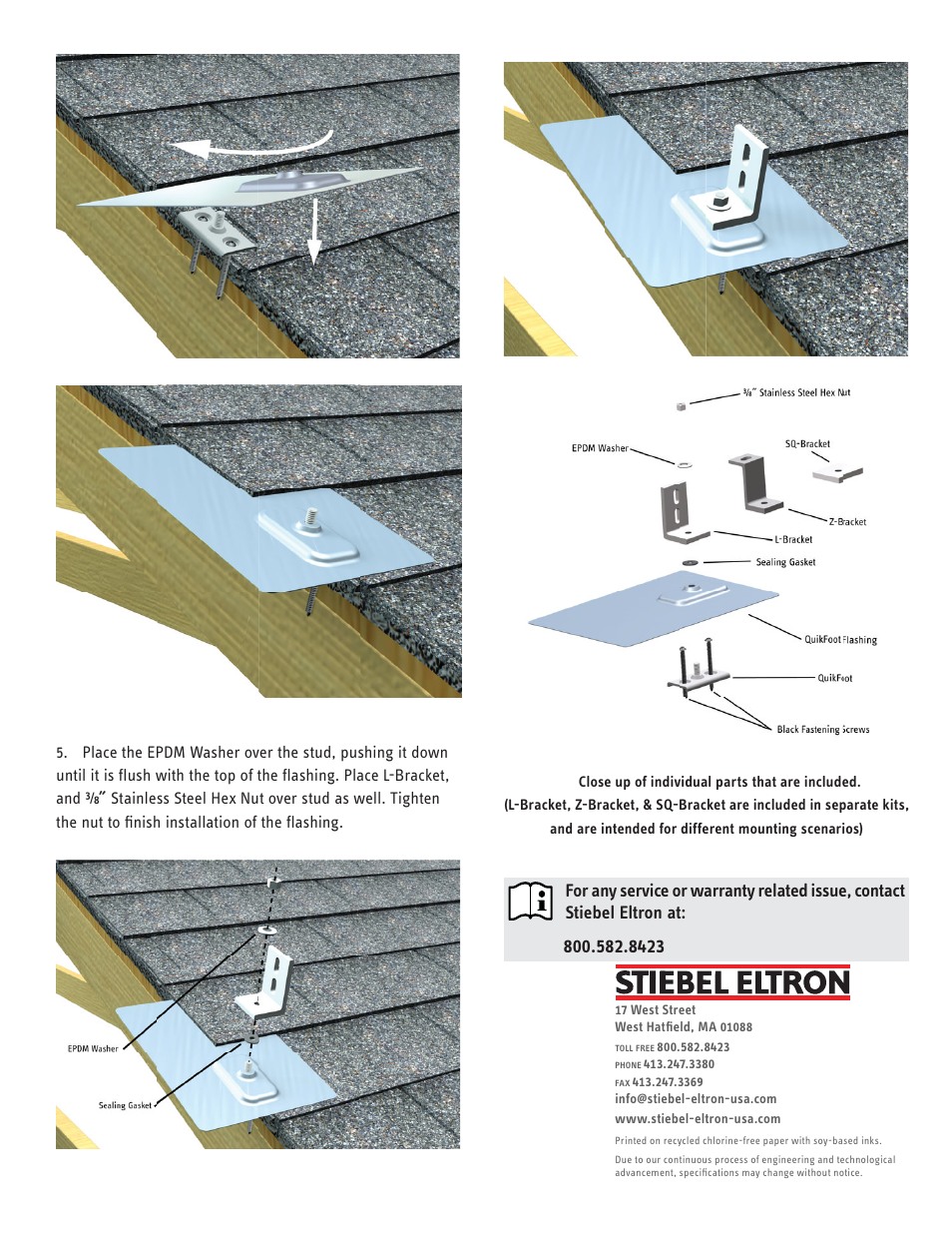STIEBEL ELTRON ASPHALT ROOF FLASHING KIT - 560105 User Manual | Page 2 / 2