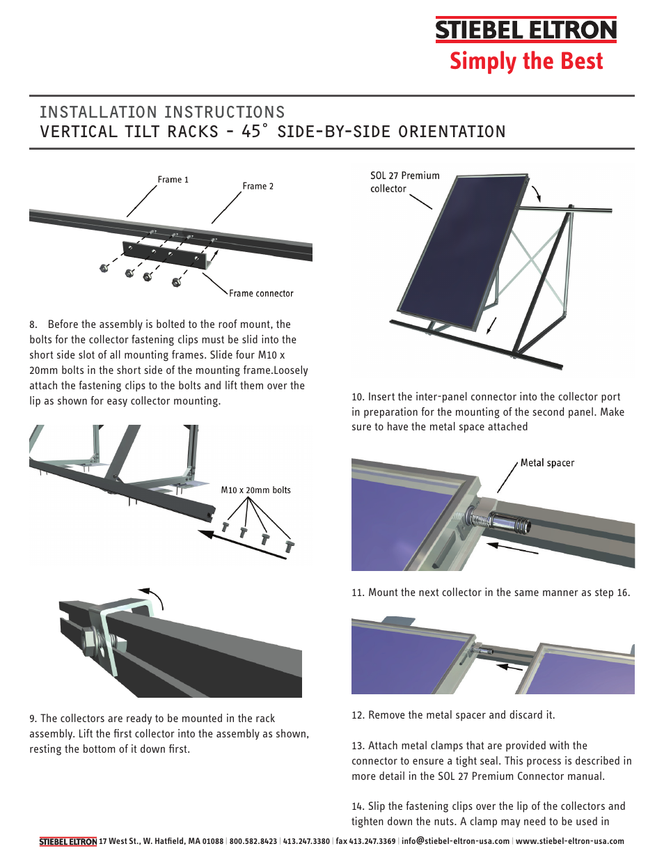 Simply the best | STIEBEL ELTRON VERTICAL TILT RACK 45 User Manual | Page 5 / 6