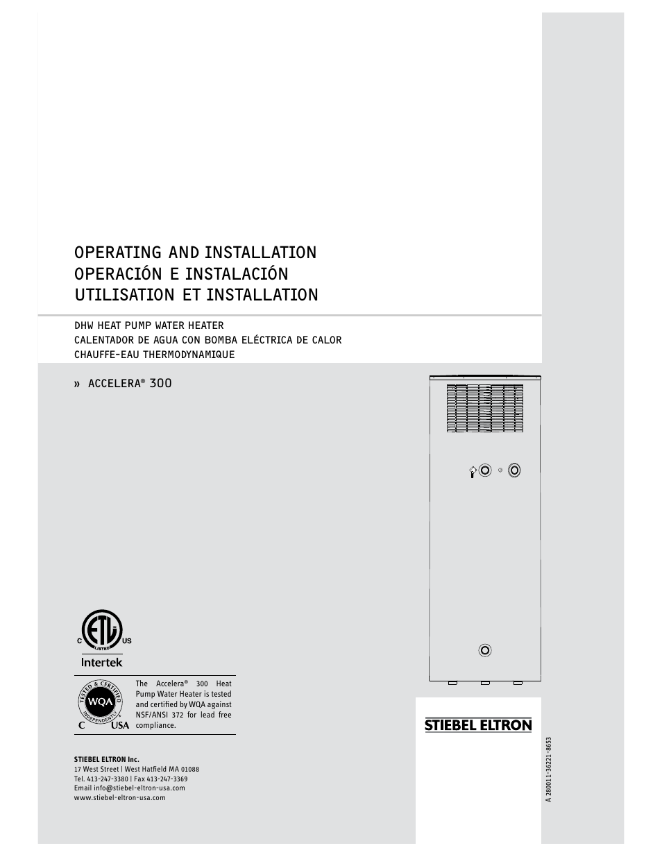 STIEBEL ELTRON Accelera 300 User Manual | 81 pages