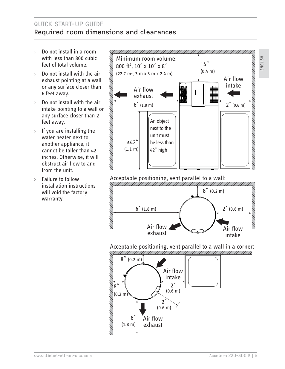STIEBEL ELTRON Accelera 300 E User Manual | Page 5 / 92