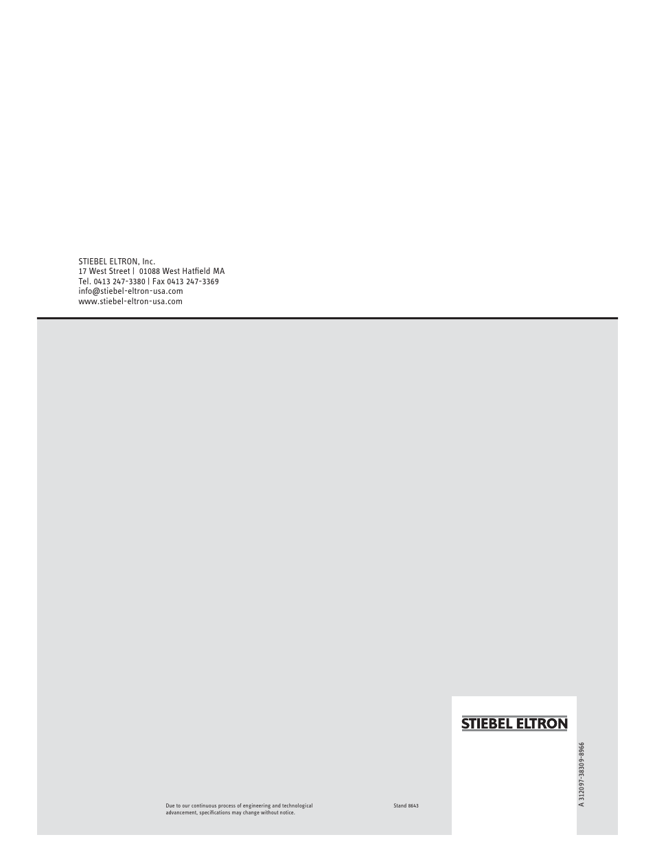4<amhcmo=bcajhb | STIEBEL ELTRON Accelera 300 E User Manual | Page 92 / 92