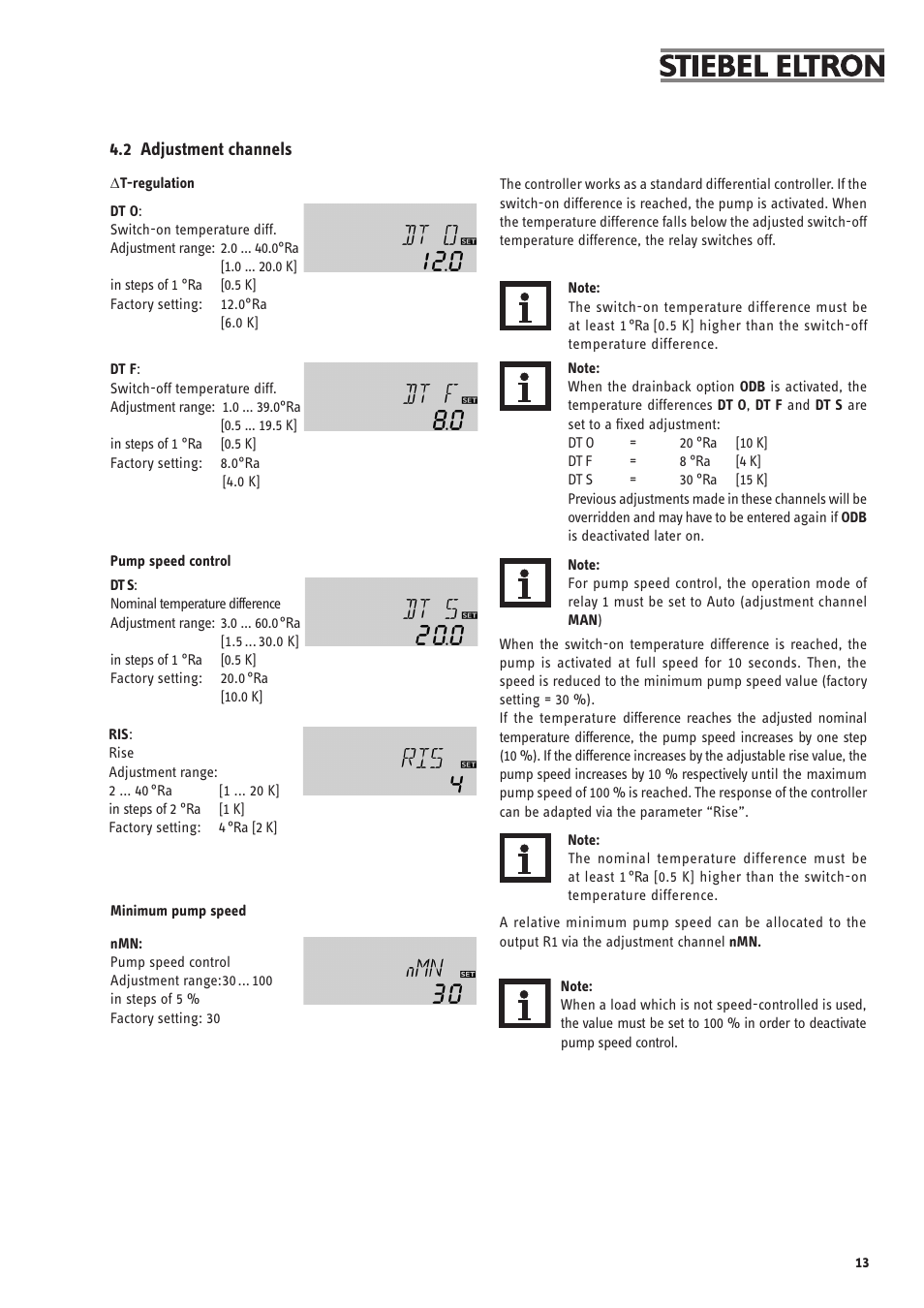 STIEBEL ELTRON SOM 6 PLUS User Manual | Page 13 / 24