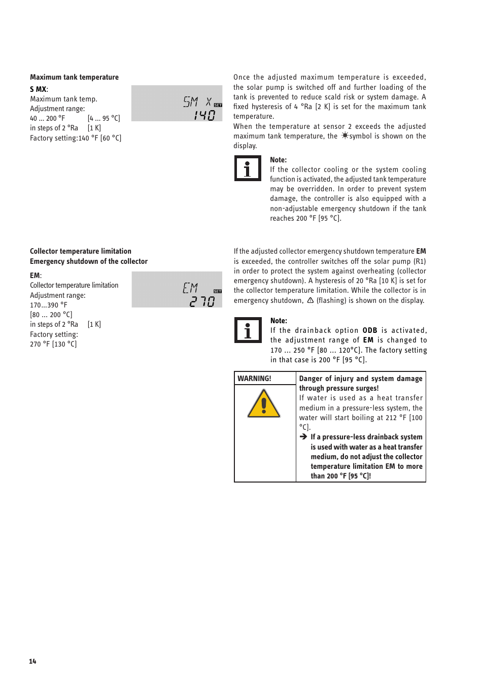 STIEBEL ELTRON SOM 6 PLUS User Manual | Page 14 / 24
