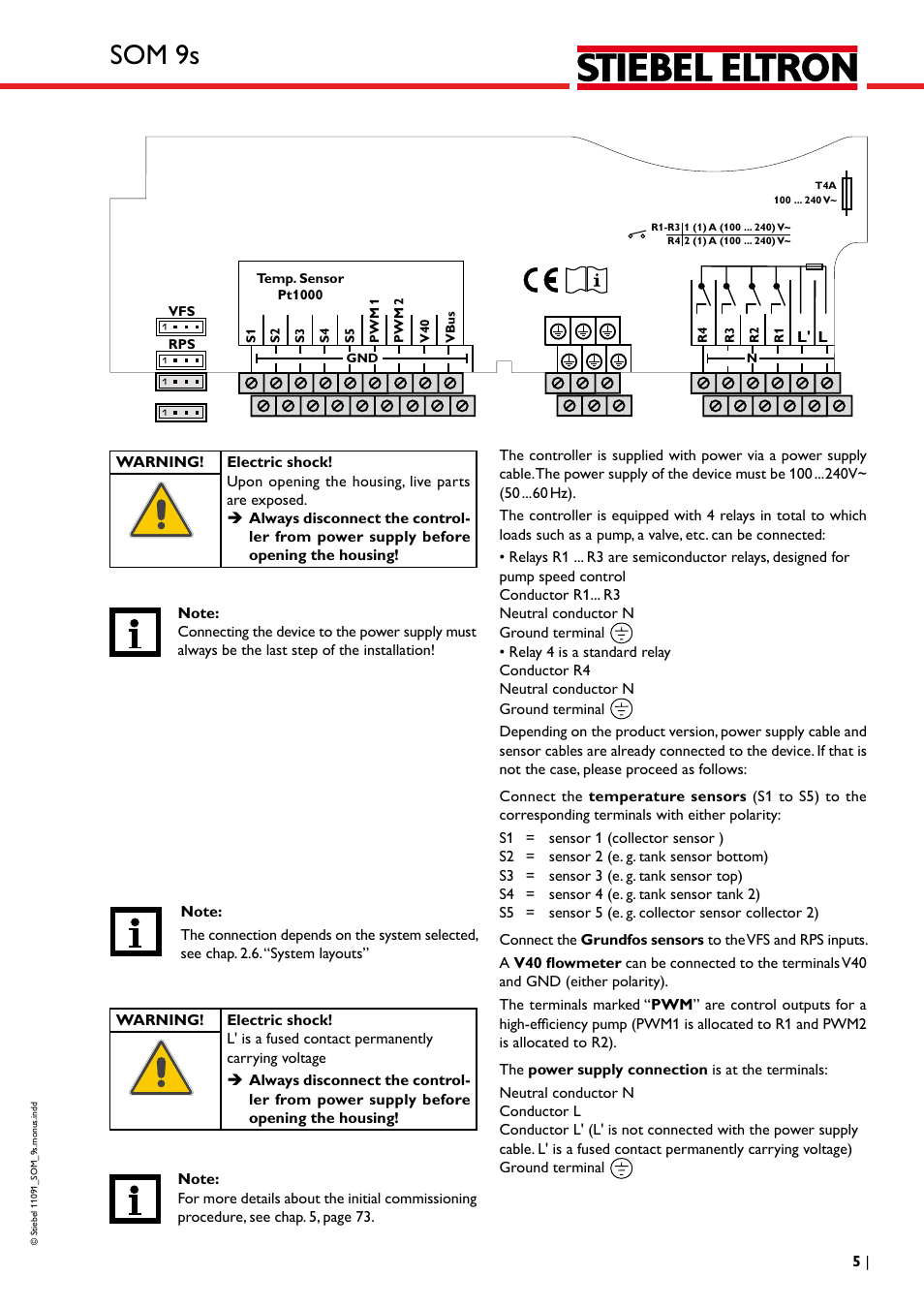 Som 9s | STIEBEL ELTRON SOM 9s User Manual | Page 5 / 104