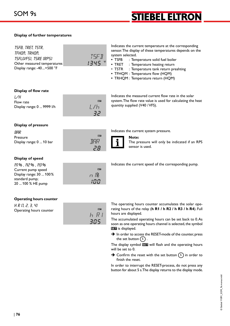 Som 9s | STIEBEL ELTRON SOM 9s User Manual | Page 76 / 104