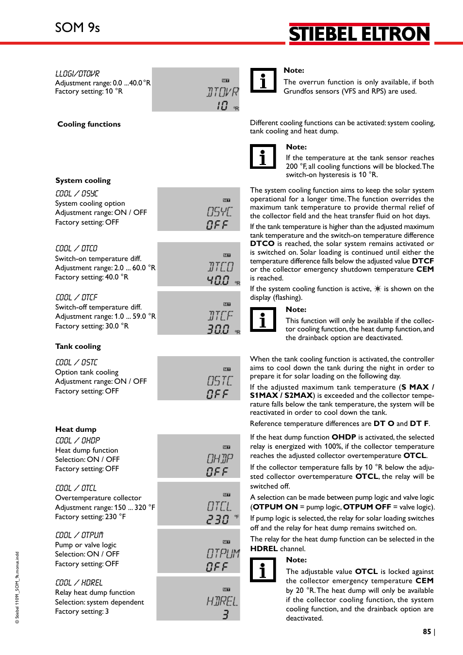 Som 9s | STIEBEL ELTRON SOM 9s User Manual | Page 85 / 104