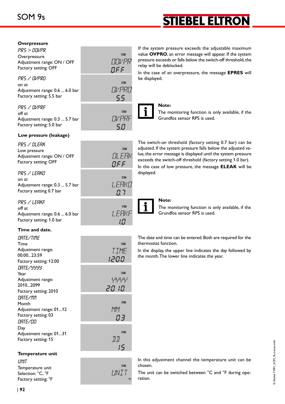 Som 9s | STIEBEL ELTRON SOM 9s User Manual | Page 92 / 104