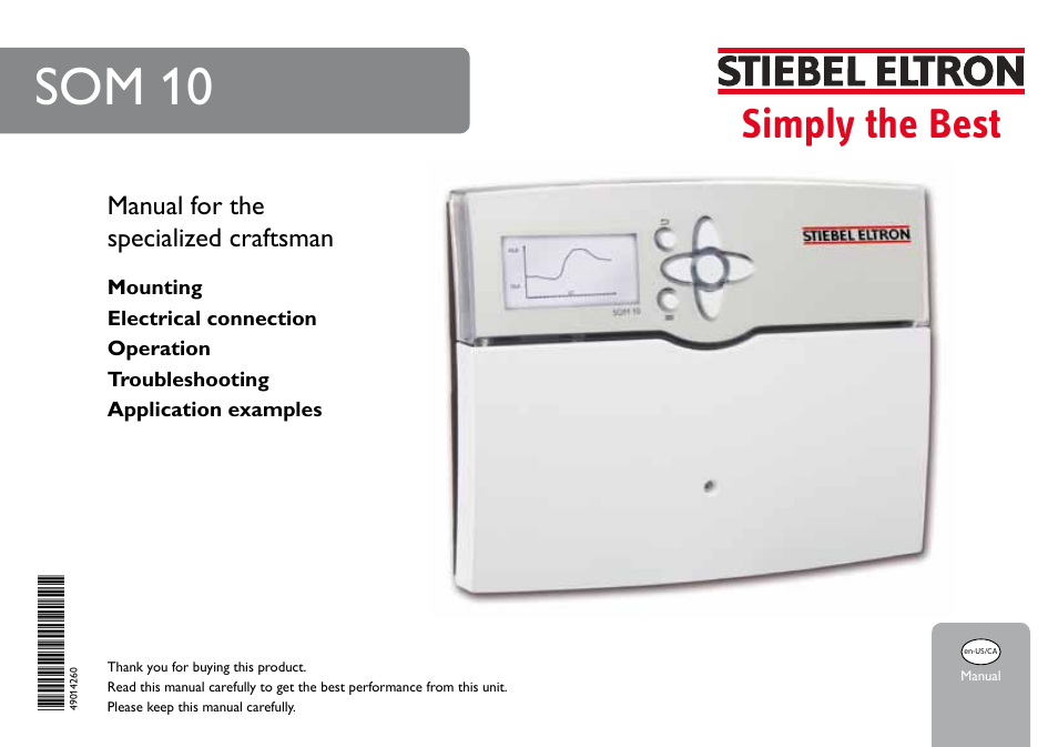 STIEBEL ELTRON SOM 10 User Manual | 84 pages