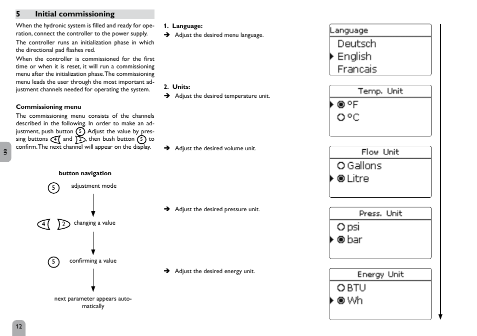 5initial commissioning | STIEBEL ELTRON SOM 10 User Manual | Page 12 / 84