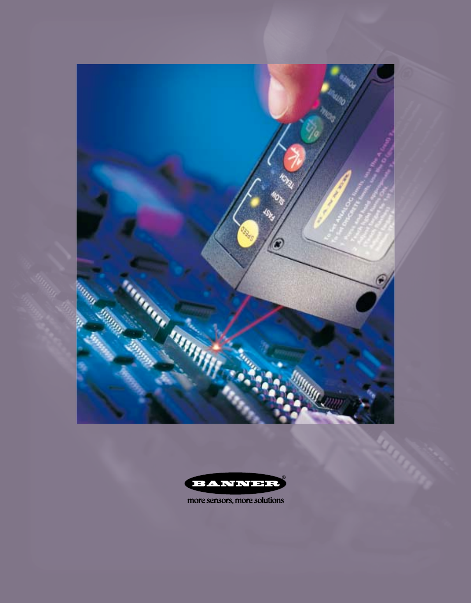 Banner Laser Gauging Sensors L-GAGE User Manual | 8 pages