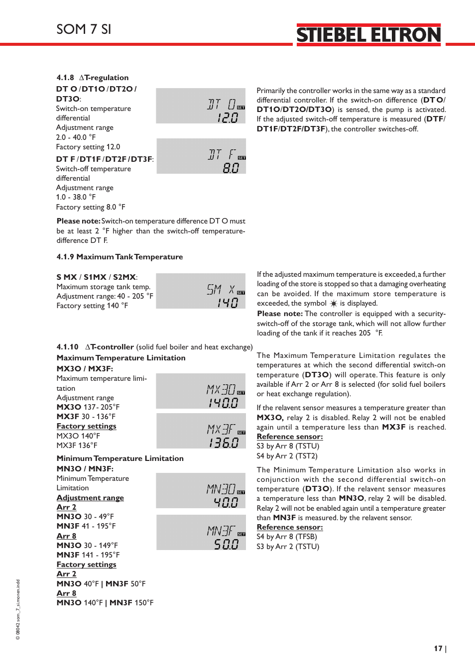 Som 7 si | STIEBEL ELTRON SOM 7 SI User Manual | Page 17 / 28