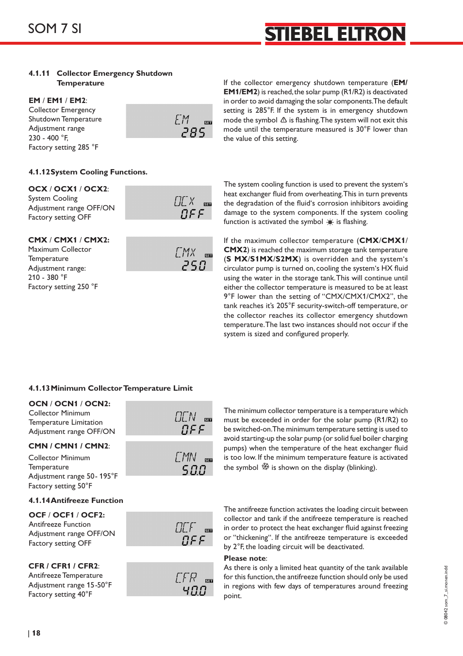 Som 7 si | STIEBEL ELTRON SOM 7 SI User Manual | Page 18 / 28