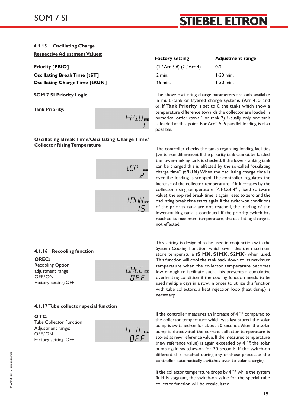 Som 7 si | STIEBEL ELTRON SOM 7 SI User Manual | Page 19 / 28