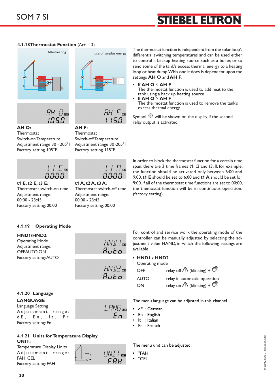 Som 7 si | STIEBEL ELTRON SOM 7 SI User Manual | Page 20 / 28