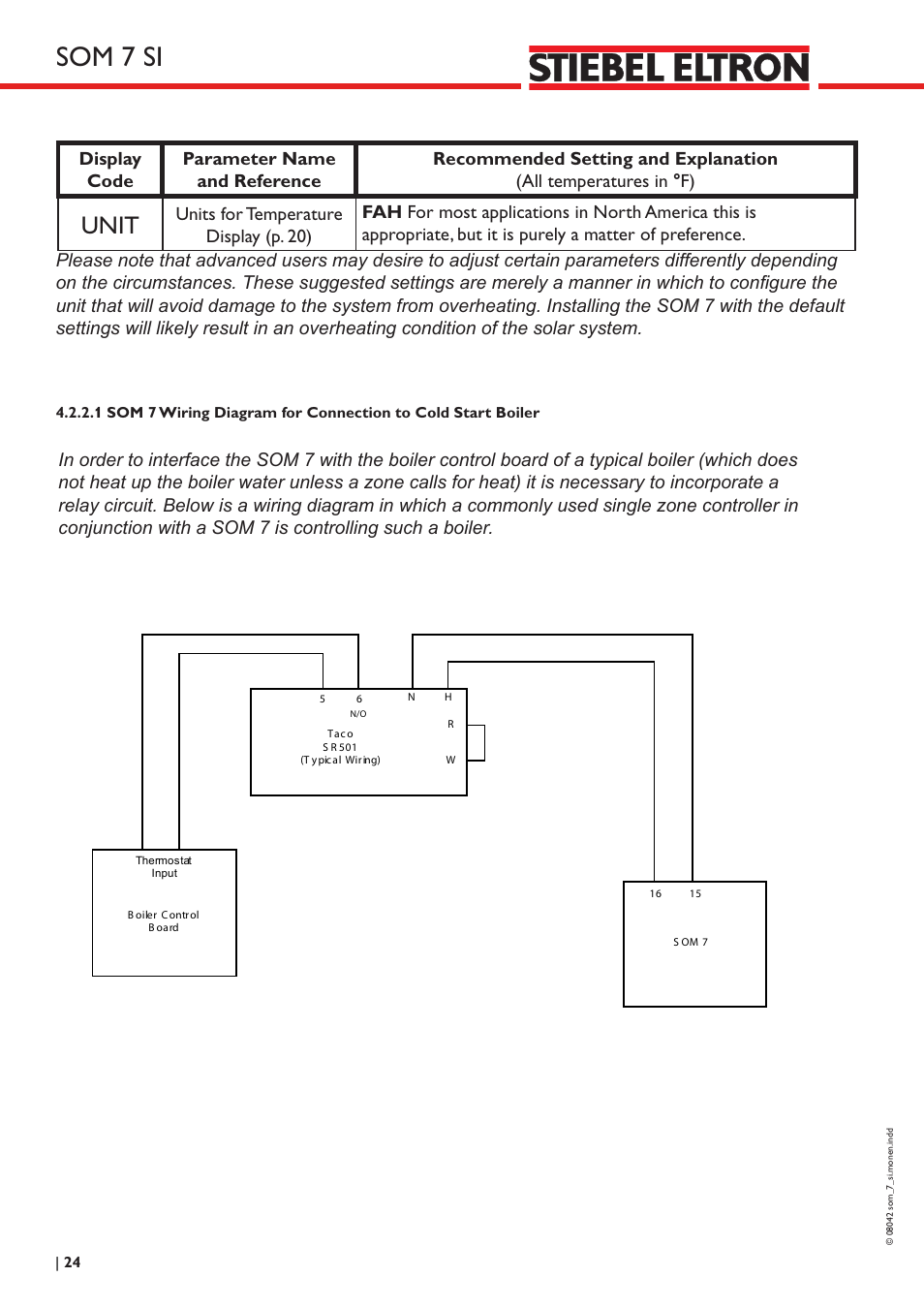 Som 7 si, Unit | STIEBEL ELTRON SOM 7 SI User Manual | Page 24 / 28