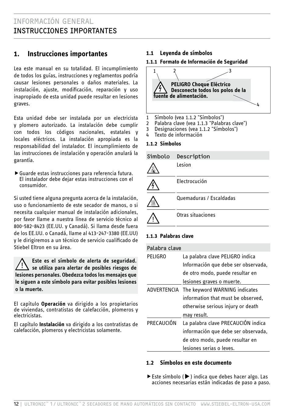 Operation | STIEBEL ELTRON ULTRONIC 2 W User Manual | Page 12 / 31