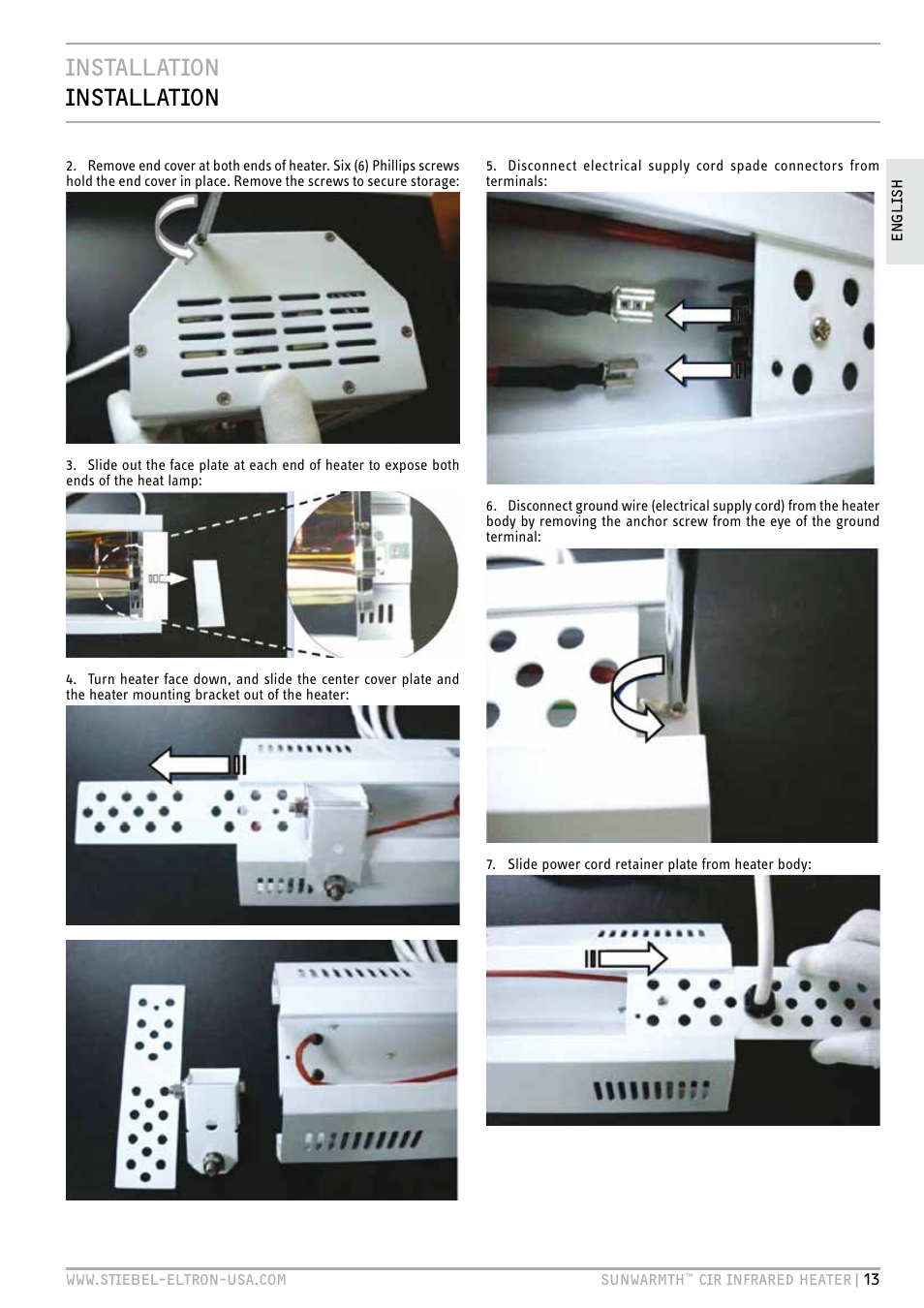 Installation installation | STIEBEL ELTRON SunWarmth CIR 400-2 O User Manual | Page 13 / 72