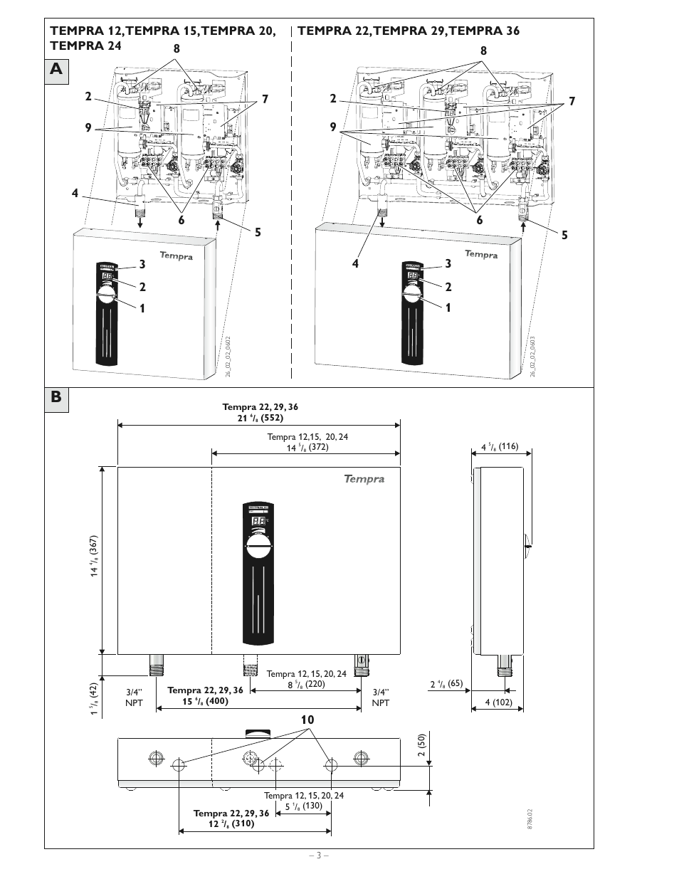 STIEBEL ELTRON Tempra 36 User Manual | Page 3 / 20