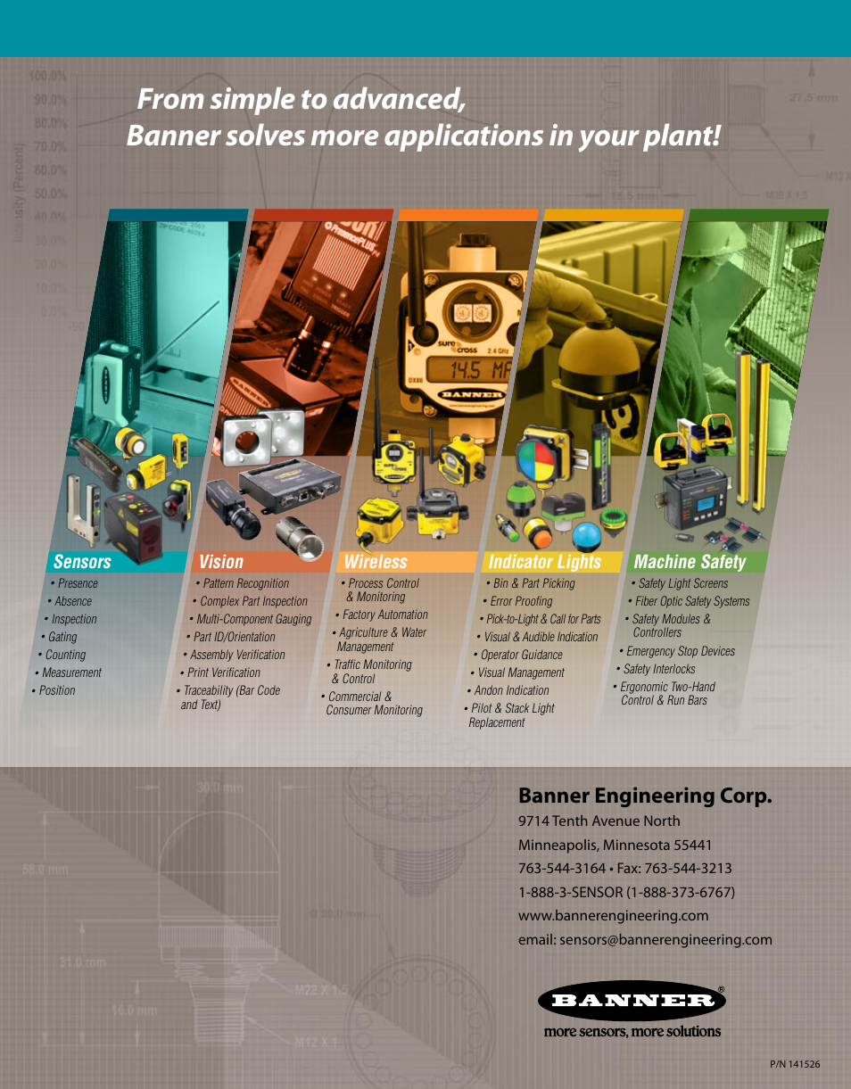 Banner engineering corp | Banner EZ-LIGHT User Manual | Page 12 / 12