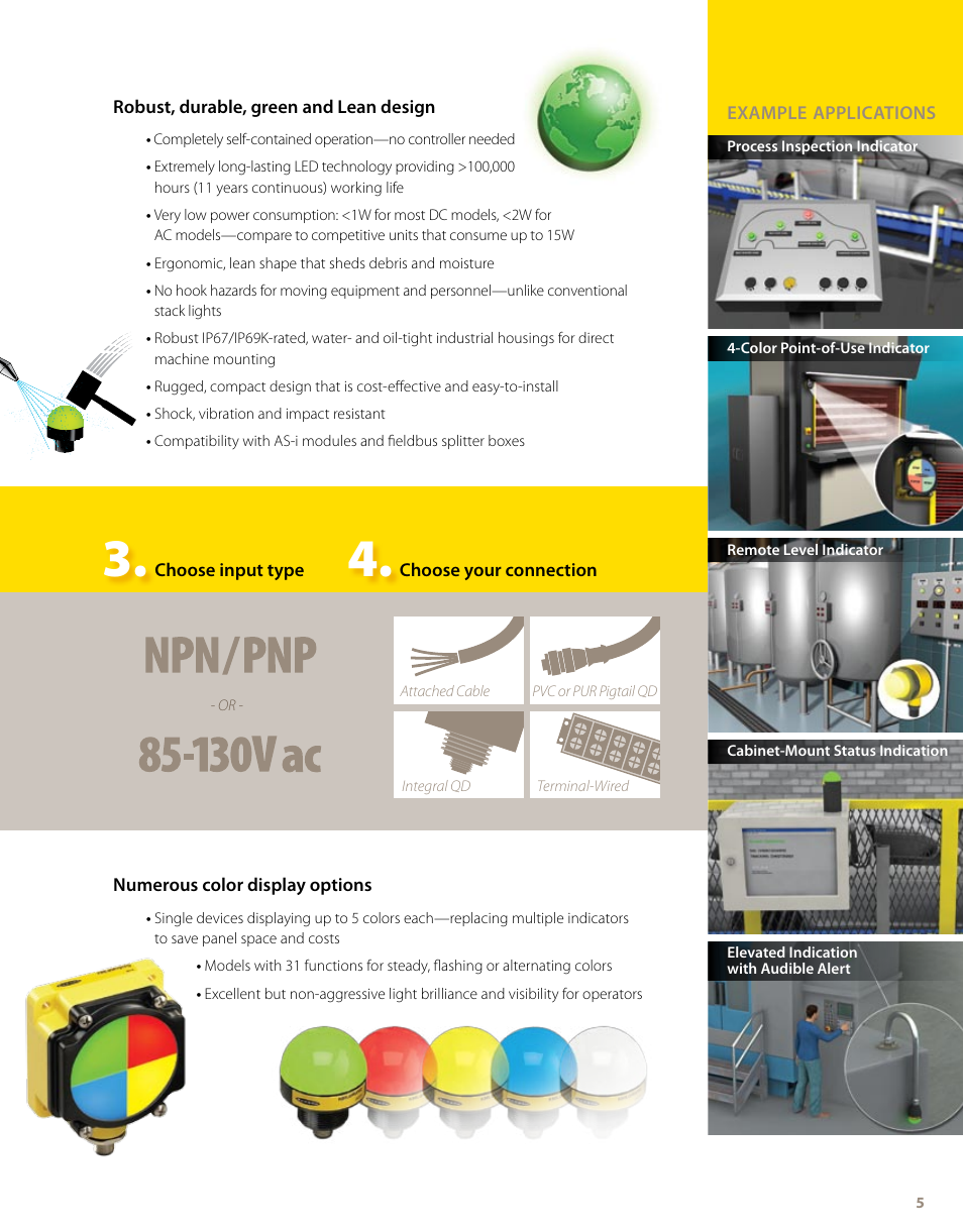 Specify your ez-light™ in 4 easy steps | Banner EZ-LIGHT User Manual | Page 5 / 12
