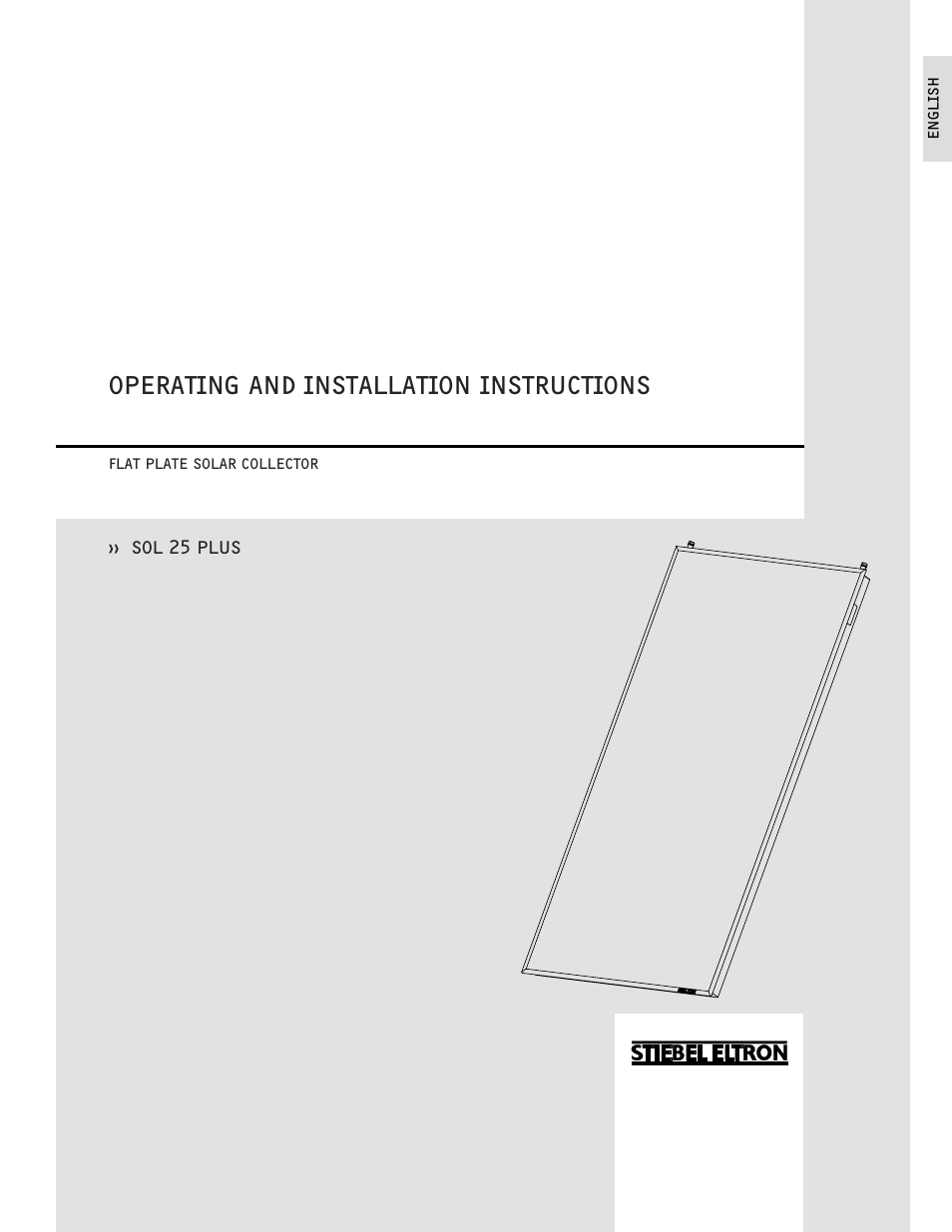 STIEBEL ELTRON SOL 25 PLUS User Manual | 77 pages