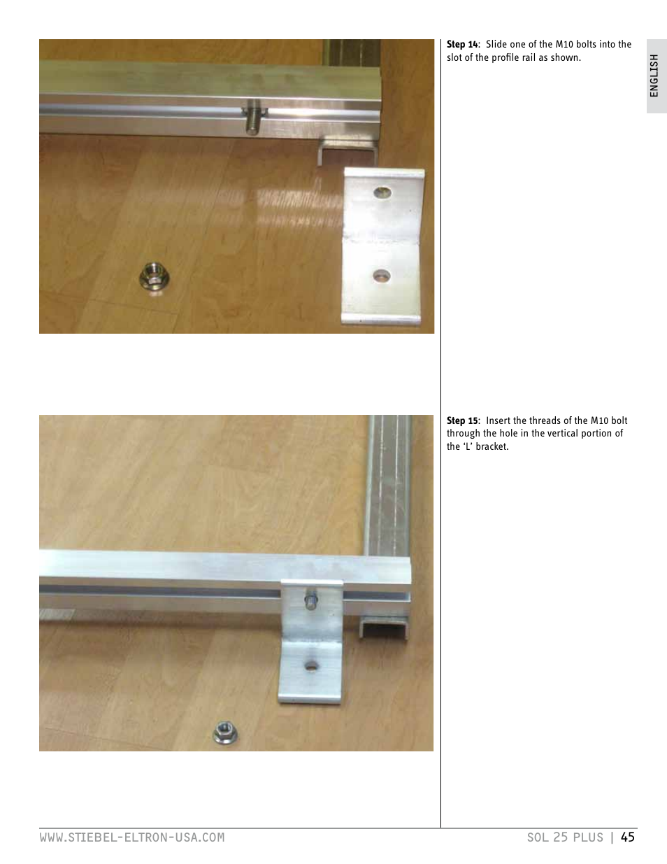 STIEBEL ELTRON SOL 25 PLUS User Manual | Page 45 / 77