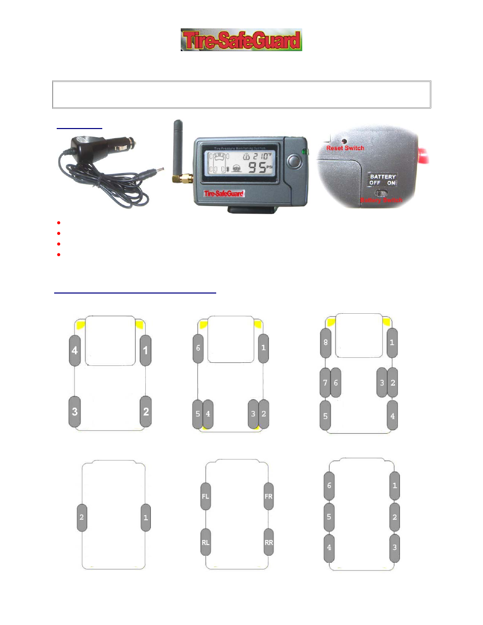 Tire-SafeGuard External TPMS User Manual | 2 pages