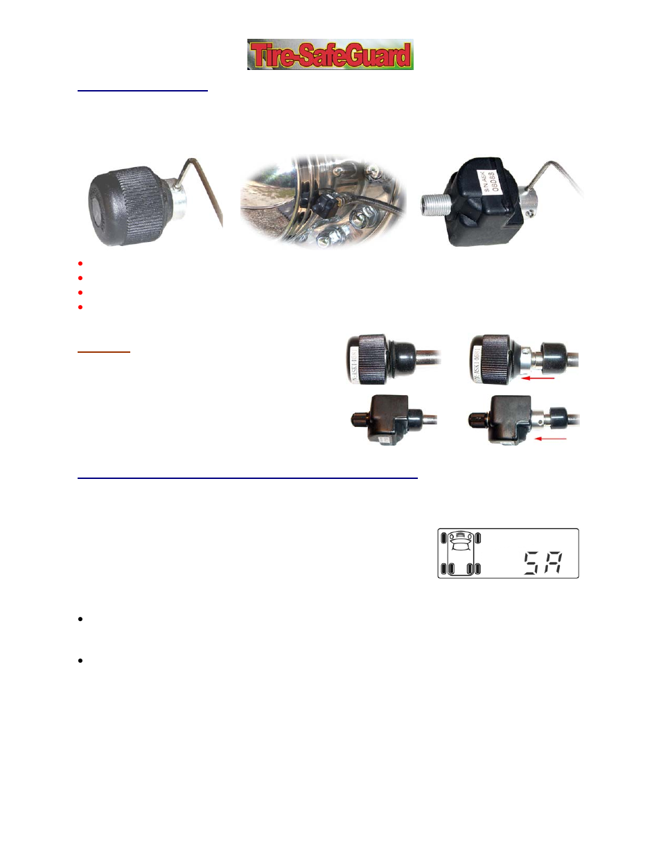 Tire-SafeGuard External TPMS User Manual | Page 2 / 2