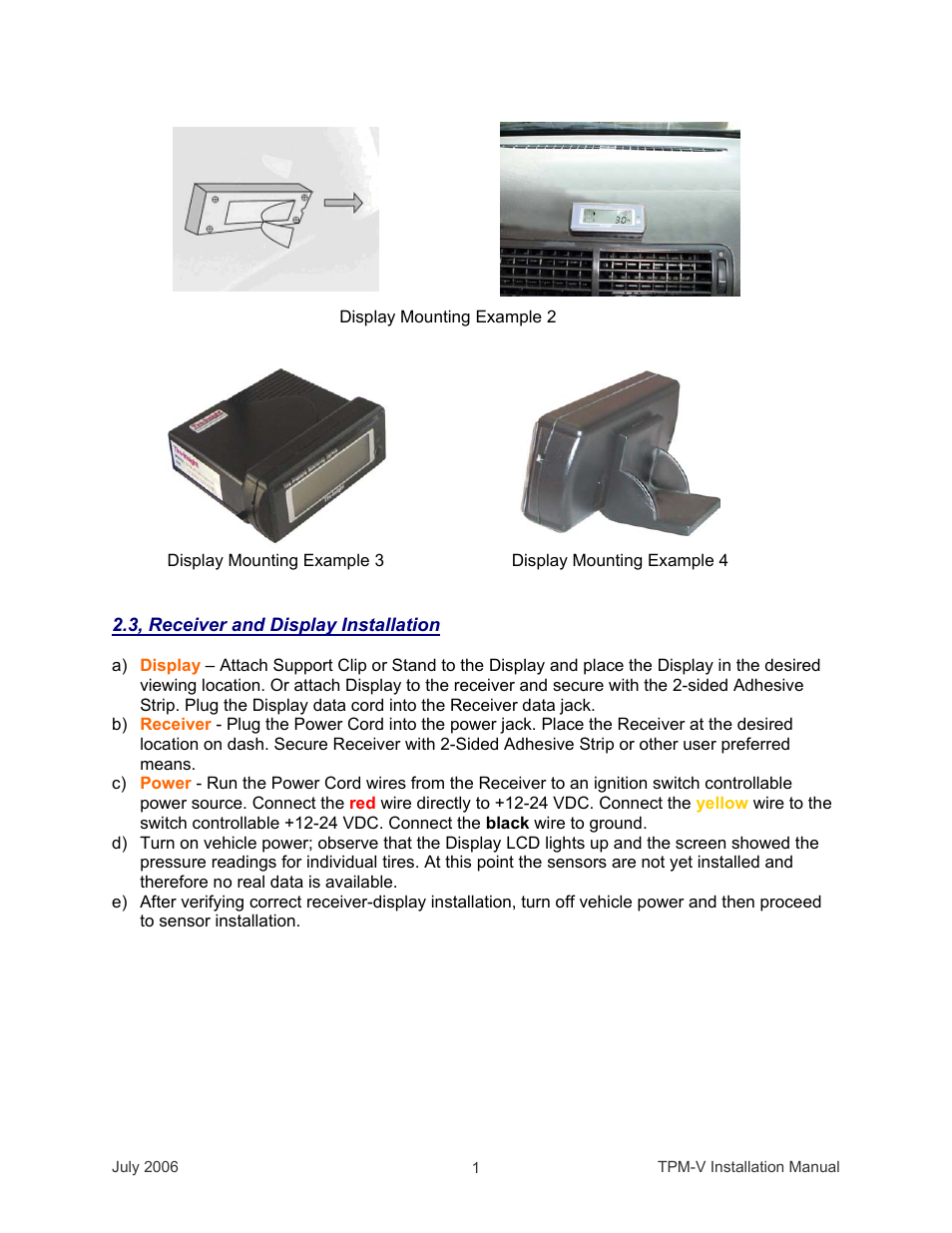 Tire-SafeGuard Tire Pressure Monitoring System TPM-V User Manual | Page 2 / 4