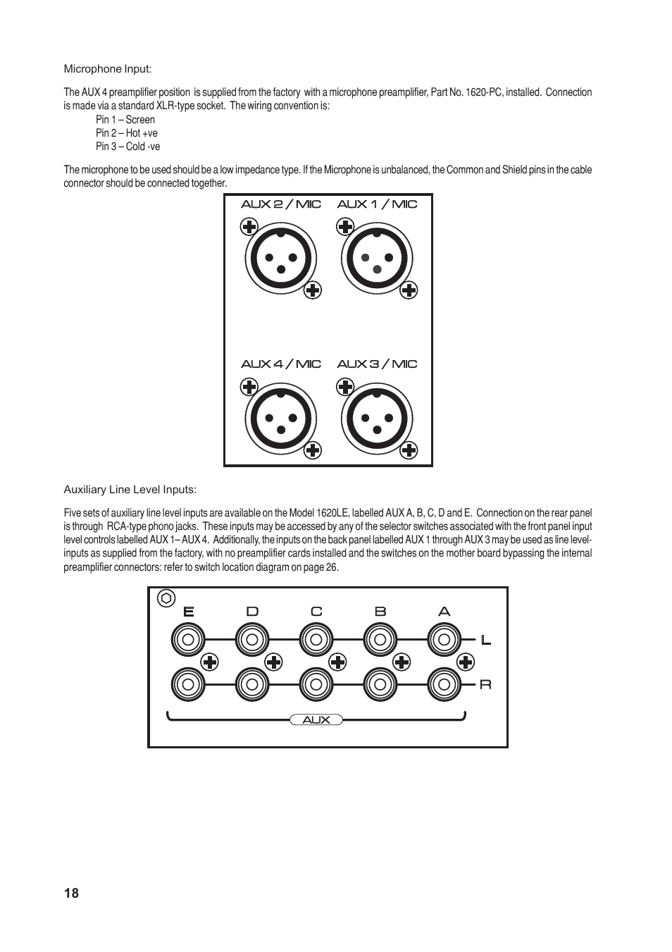 SoundCraft 1620LE User Manual | Page 18 / 32