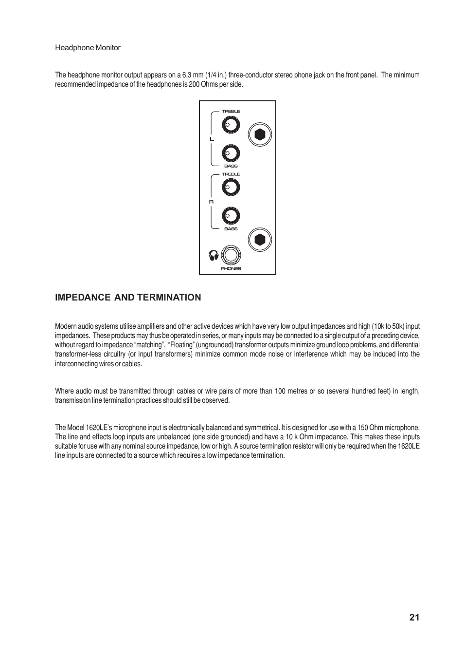 SoundCraft 1620LE User Manual | Page 21 / 32