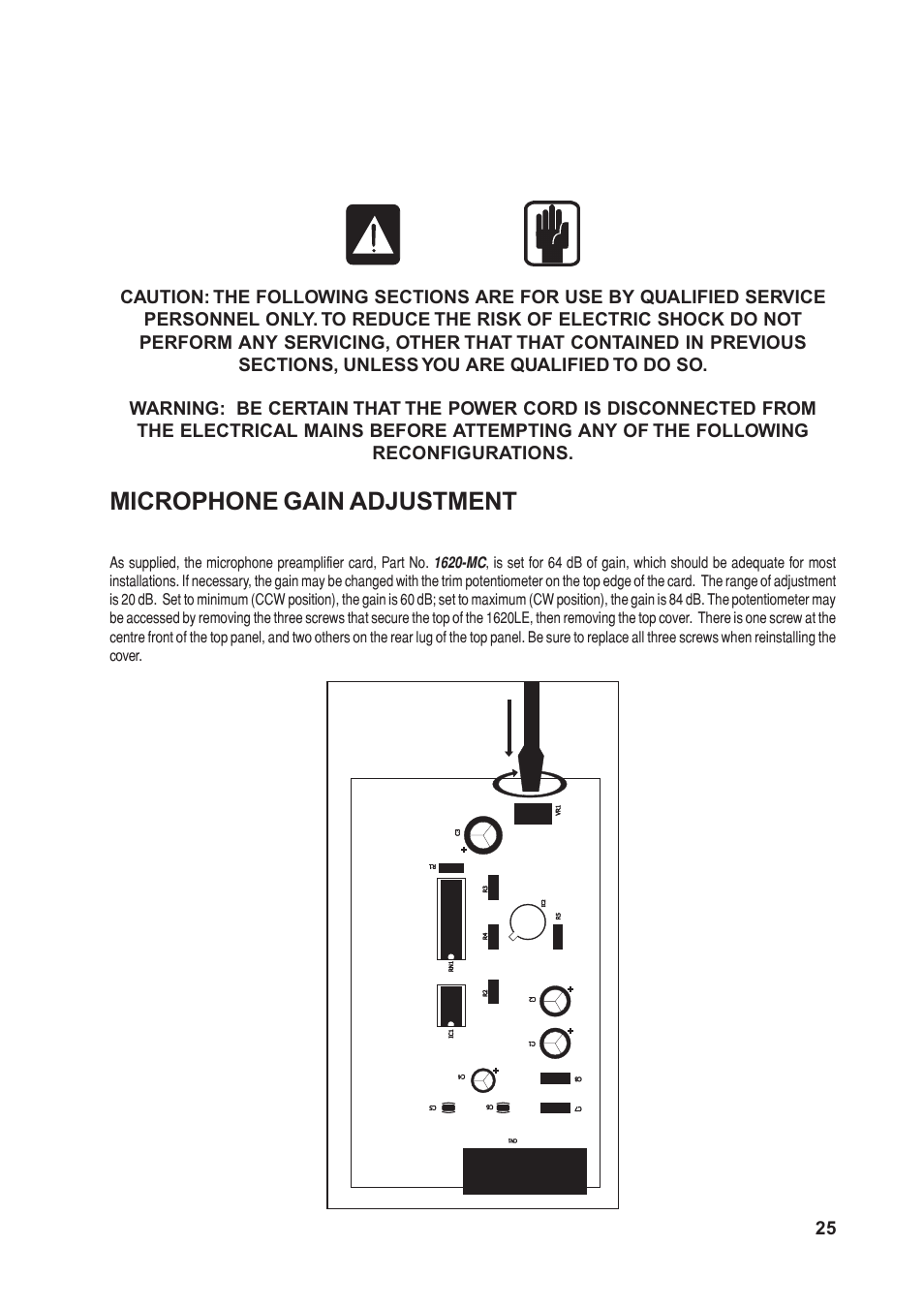 Optional | SoundCraft 1620LE User Manual | Page 25 / 32