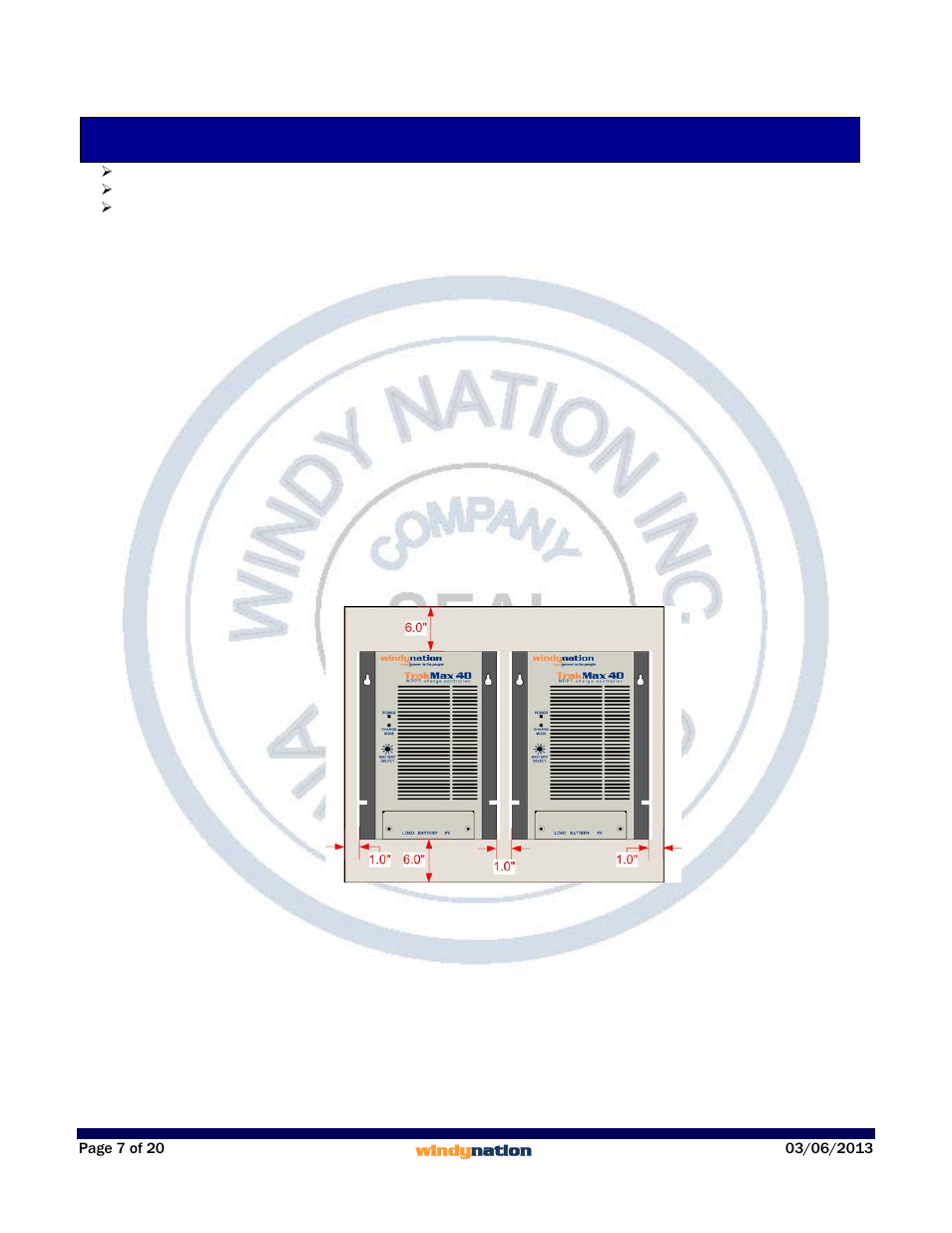 3 installation, 1 electrostatic (esd) precautions, 2 mounting | Installation, Electrostatic (esd) precautions, Mounting | Windy Nation TrakMax 40 MPPT Solar Charge Controller User Manual | Page 7 / 20