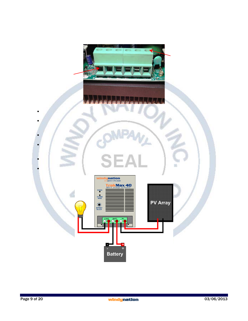 Windy Nation TrakMax 40 MPPT Solar Charge Controller User Manual | Page 9 / 20