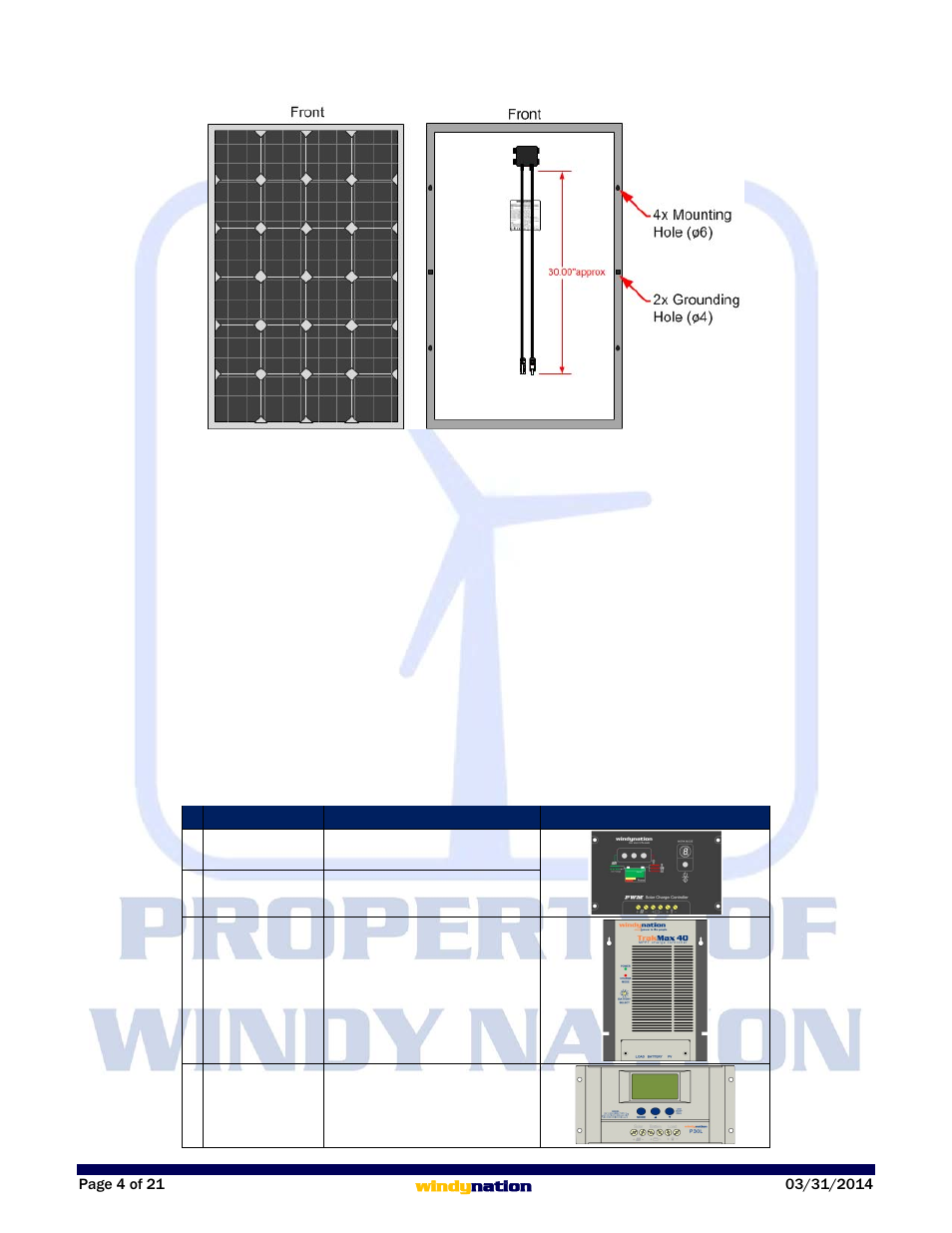 1 monocrystalline – polycrystalline, 2 solar charge controller, 1 pwm – mppt | 2 models, Monocrystalline – polycrystalline, Solar charge controller, Pwm – mppt, Models | Windy Nation Complete Off-Grid Solar Kit User Manual | Page 4 / 21