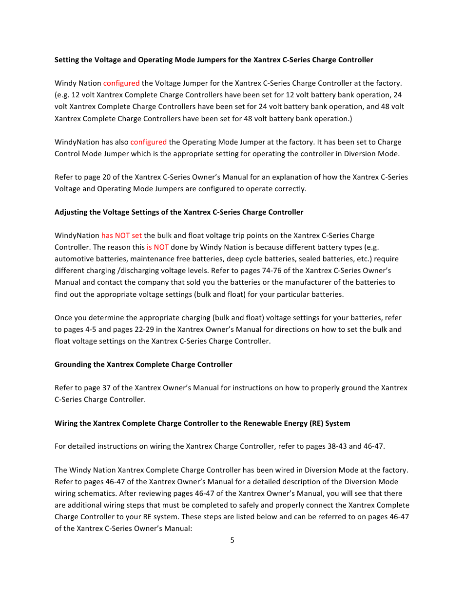 Windy Nation Xantrex Complete Charge Controller User Manual | Page 5 / 6