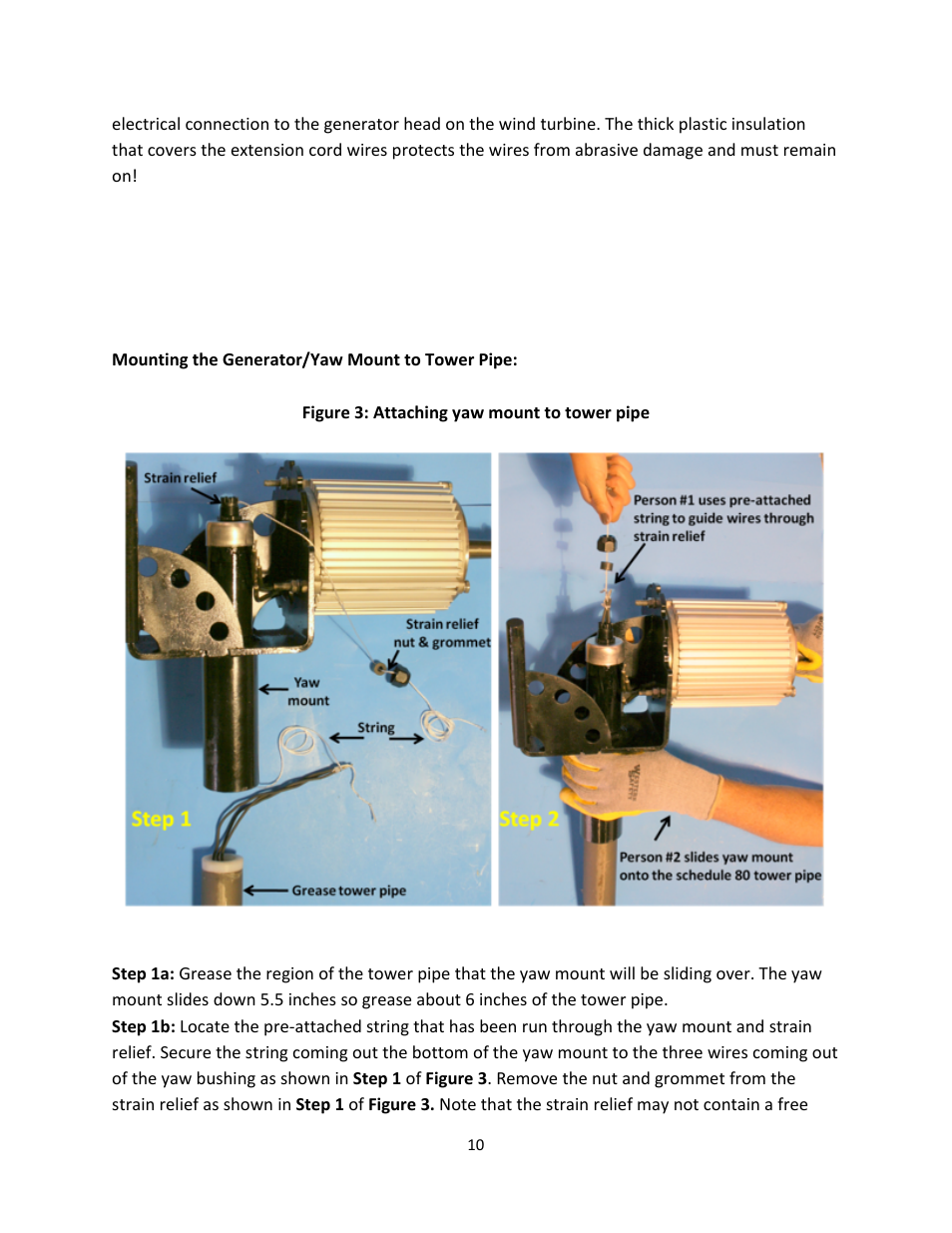 Windy Nation Windtura 750 (No Slip Ring version) User Manual | Page 10 / 18