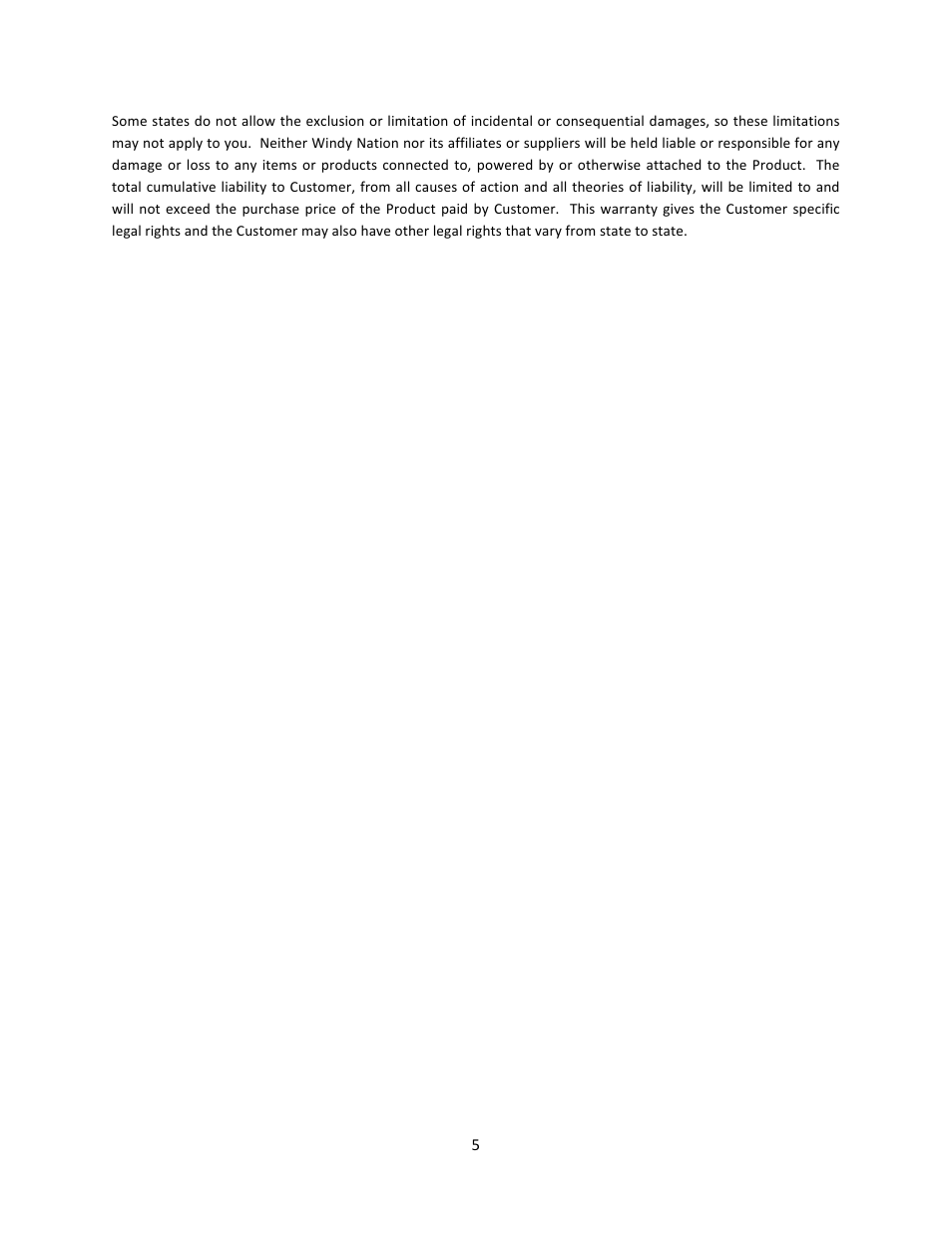 Windy Nation Windtura 750 (No Slip Ring version) User Manual | Page 5 / 18