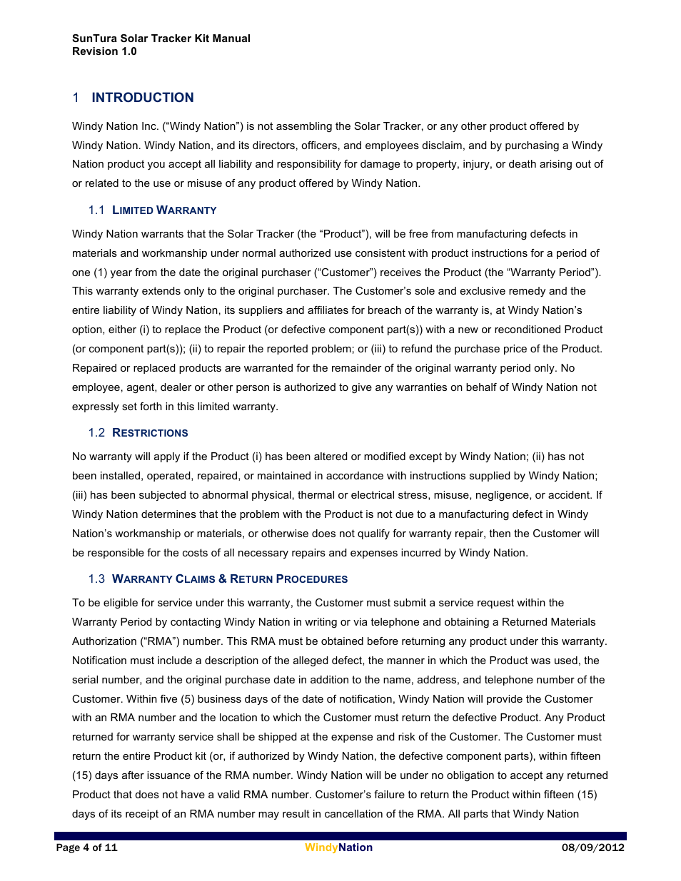 Windy Nation Suntura Series Solar Tracker Electronics User Manual | Page 4 / 11