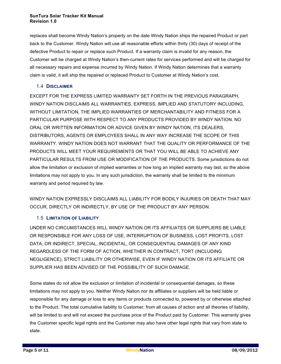 Windy Nation Suntura Series Solar Tracker Electronics User Manual | Page 5 / 11