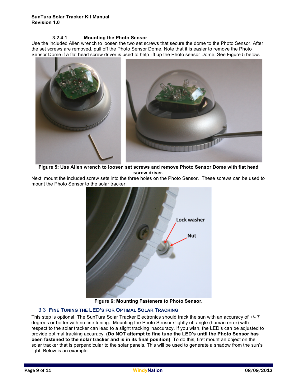 Windy Nation Suntura Series Solar Tracker Electronics User Manual | Page 9 / 11