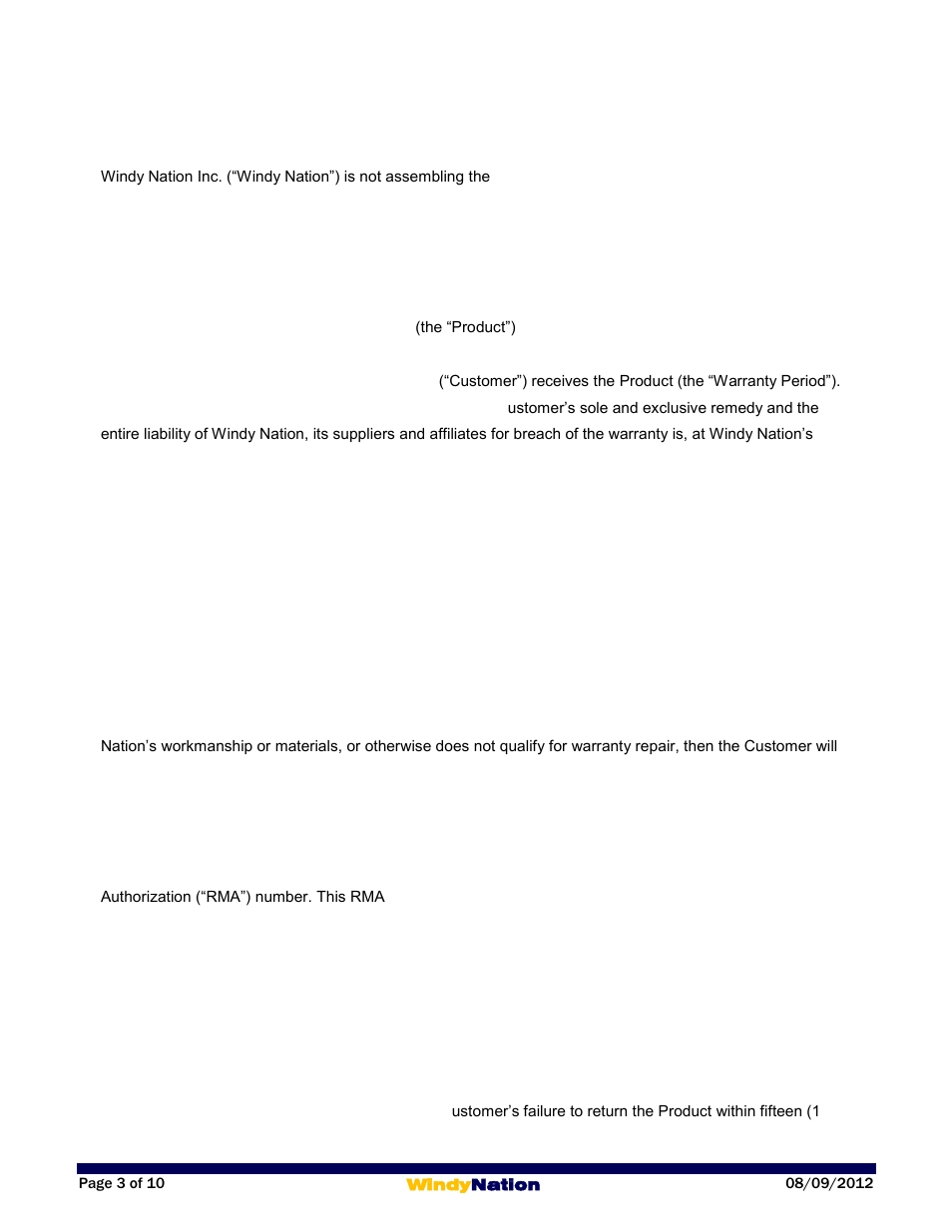 Introduction, Limited warranty, Restrictions | Warranty claims & return procedures | Windy Nation Suntura Series Solar Tracker Small Actuators User Manual | Page 3 / 10