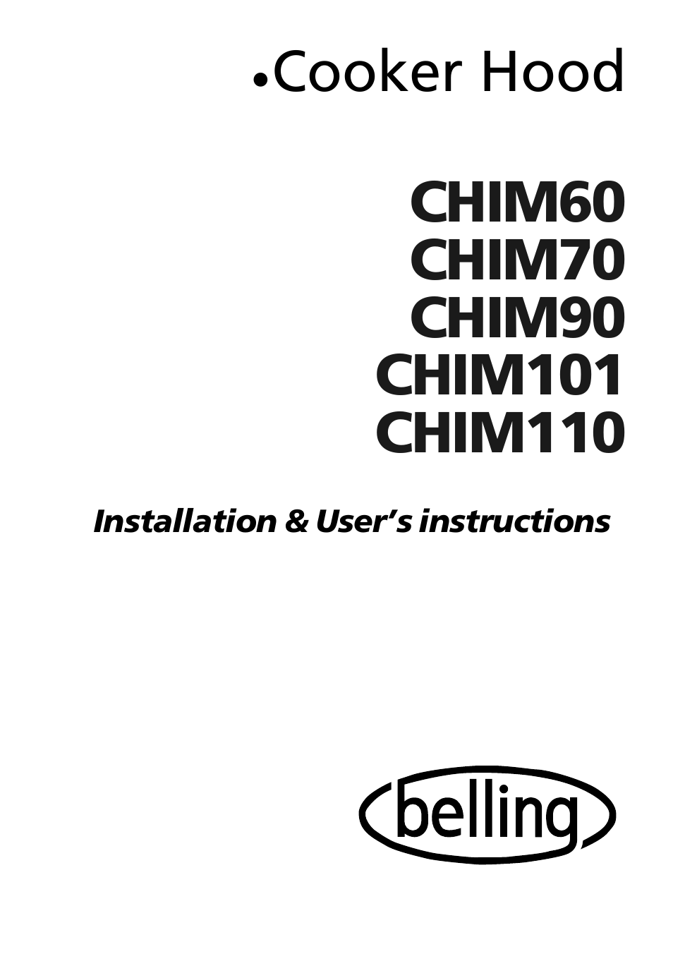 Glen Dimplex Home Appliances Ltd CHIM60 User Manual | 12 pages