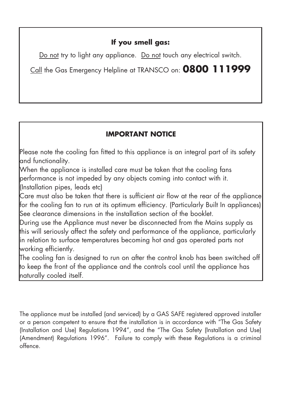 Glen Dimplex Home Appliances Ltd BI 70 G User Manual | Page 2 / 40