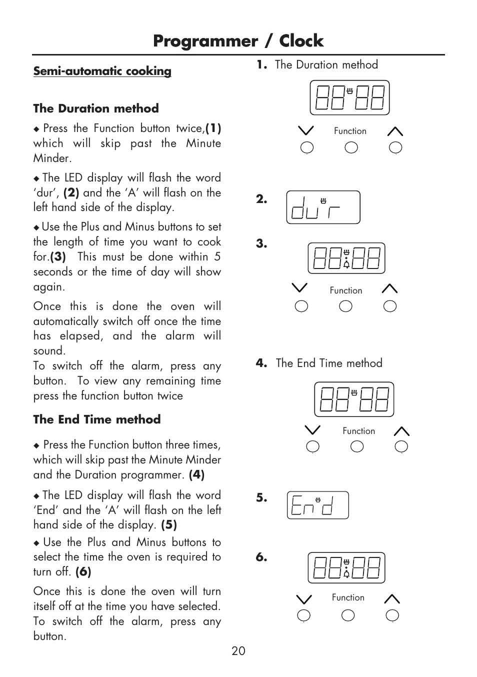 Programmer / clock | Glen Dimplex Home Appliances Ltd BI 70 G User Manual | Page 22 / 40