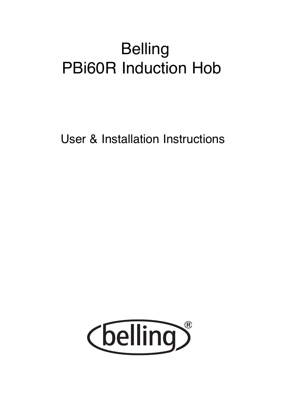 Glen Dimplex Home Appliances Ltd PBI60R User Manual | 28 pages