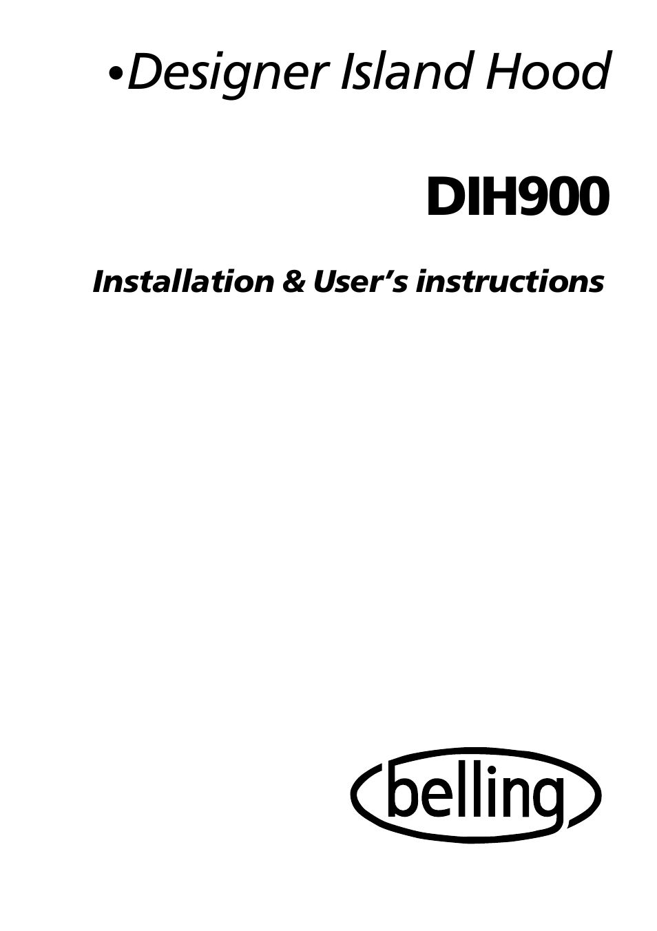 Glen Dimplex Home Appliances Ltd DIH900 User Manual | 12 pages